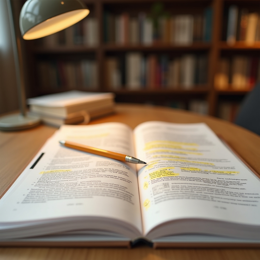 Technical audit report on a desk with annotations and findings